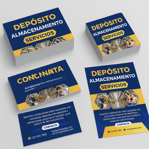 Combo Publicitario Personalizado: 100 Tarjetas, 100 Flyers y 100 Imanes
