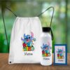 Combo Mochila, Botella Y Billetera Personalizada Blanco - Imagen 8