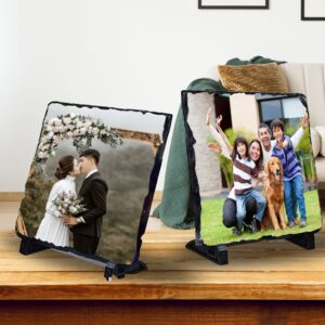Cuadro Piedra Con Imagen, Texto Personalizado Regalo Foto