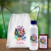 Combo Mochila, Botella Y Billetera Personalizada Blanco - Imagen 6