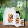 Combo Mochila, Botella Y Billetera Personalizada Blanco - Imagen 4
