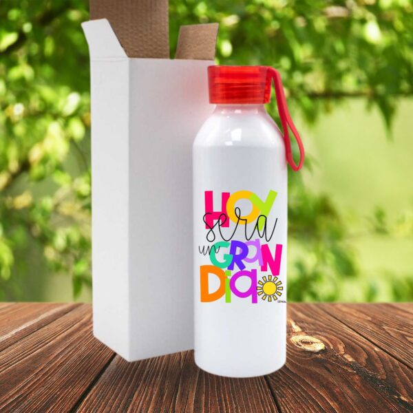 Botella Agua Aluminio Personalizada Deportiva Regalo